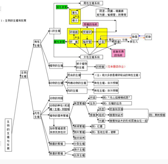 2020中考生物必考知识点