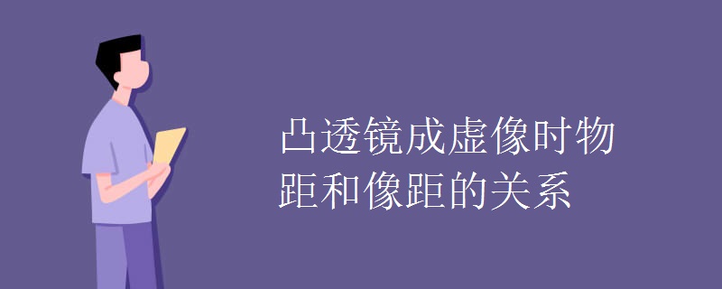 凸透镜成虚像时物距和像距的关系