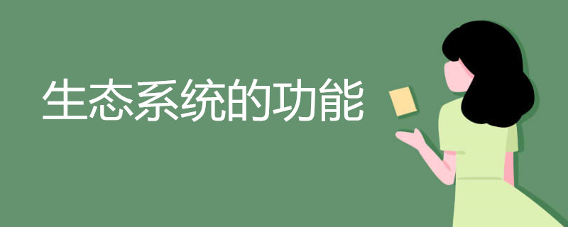 生态系统的功能 生态系统的功能