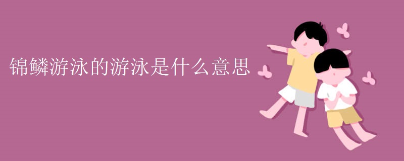锦鳞游泳的游泳是什么意思