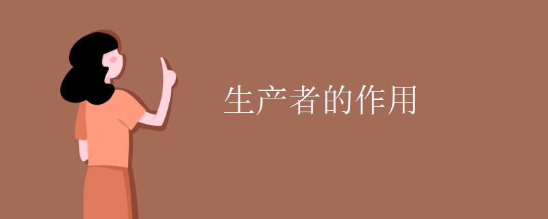 生产者的作用