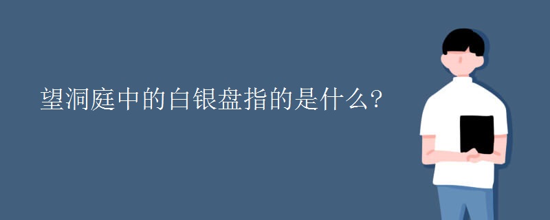 望洞庭中的白银盘指的是什么?