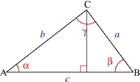 初中数学中正余弦定理公式大全