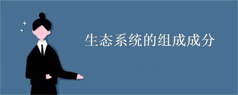 生态系统的组成成分