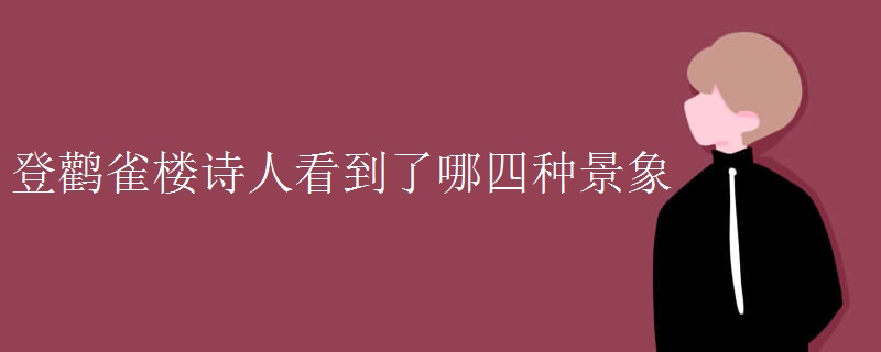 登鹳雀楼诗人看到了哪四种景象