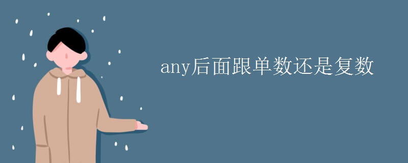 any后面跟单数还是复数 any后面跟单数还是复数