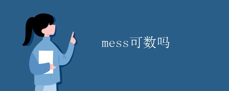 mess可数吗 mess可数吗