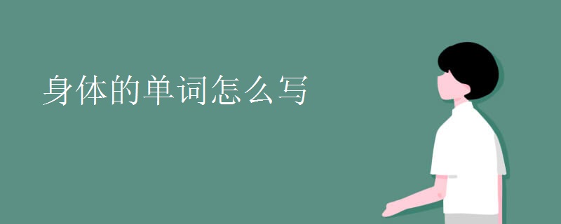 身体的单词怎么写
