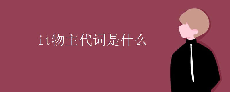 it物主代词是什么