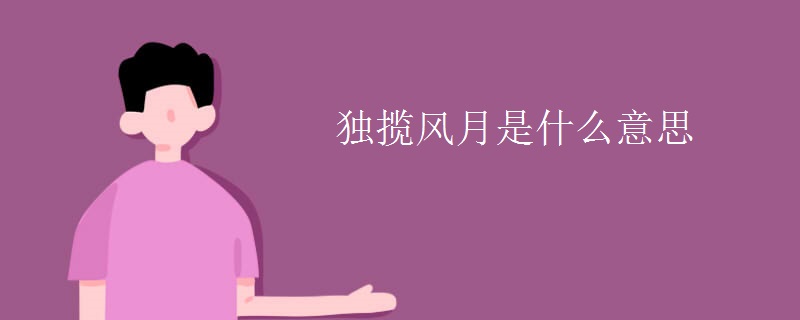 独揽风月是什么意思