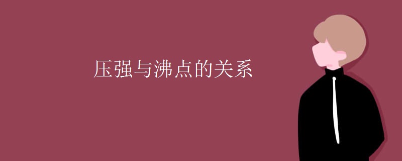 压强与沸点的关系 压强与沸点的关系