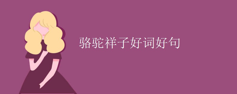 骆驼祥子好词好句