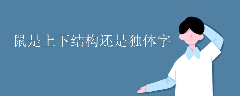 鼠是上下结构还是独体字