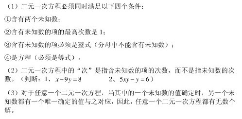 初一数学重点知识点整理