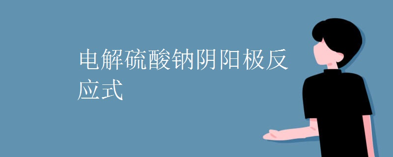 电解硫酸钠阴阳极反应式