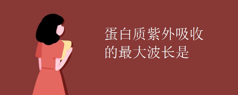 蛋白质紫外吸收的最大波长是