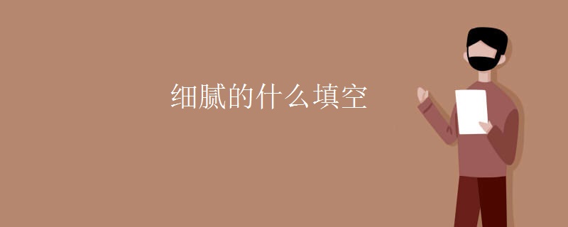 细腻的什么填空 细腻的什么填空