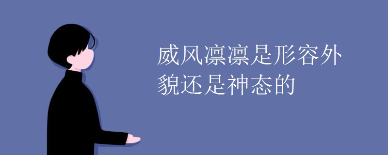 威风凛凛是形容外貌还是神态的