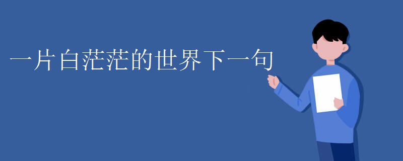 一片白茫茫的世界下一句