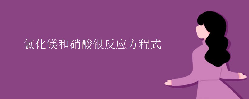 氯化镁和硝酸银反应方程式