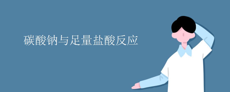 碳酸钠与足量盐酸反应