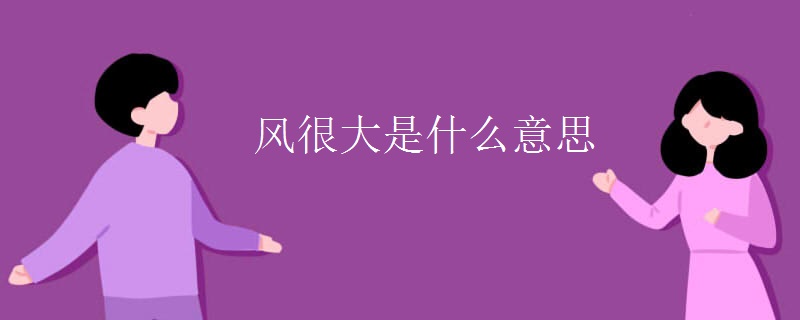 风很大是什么意思