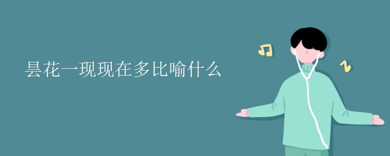 昙花一现现在多比喻什么