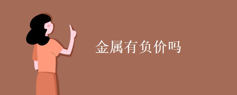 金属有负价吗