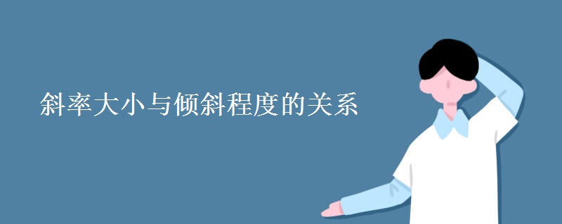 斜率大小与倾斜程度的关系