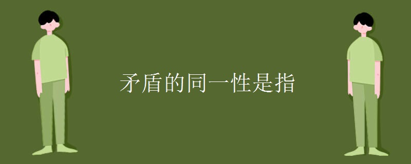 矛盾的同一性是指 矛盾的同一性是指