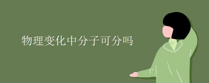 物理变化中分子可分吗
