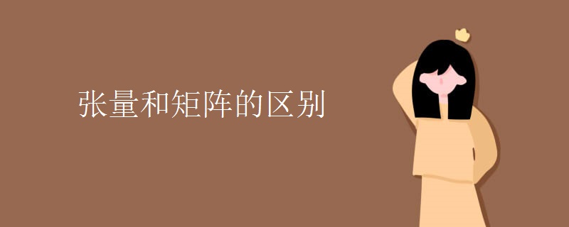 张量和矩阵的区别