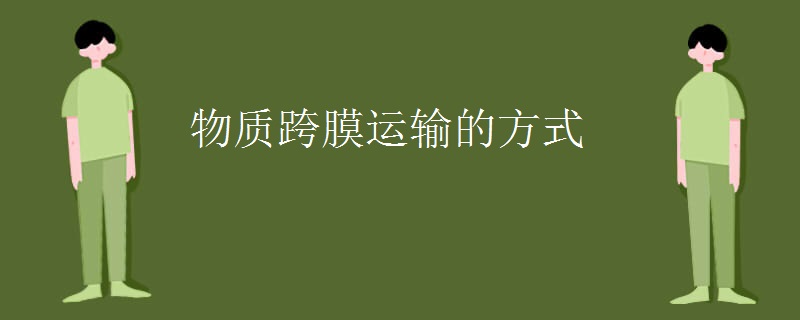 物质跨膜运输的方式