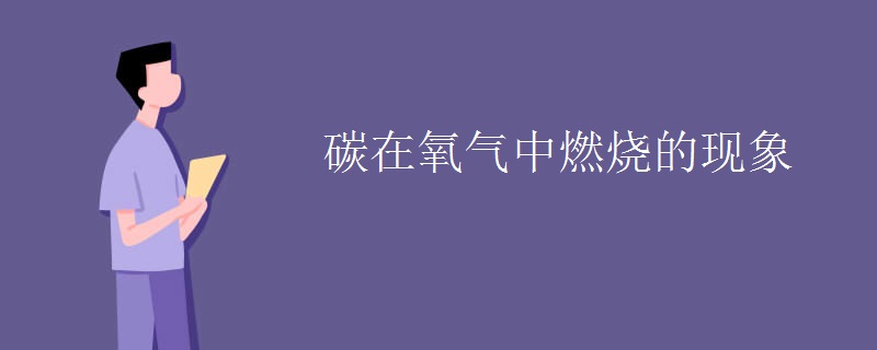 碳在氧气中燃烧的现象