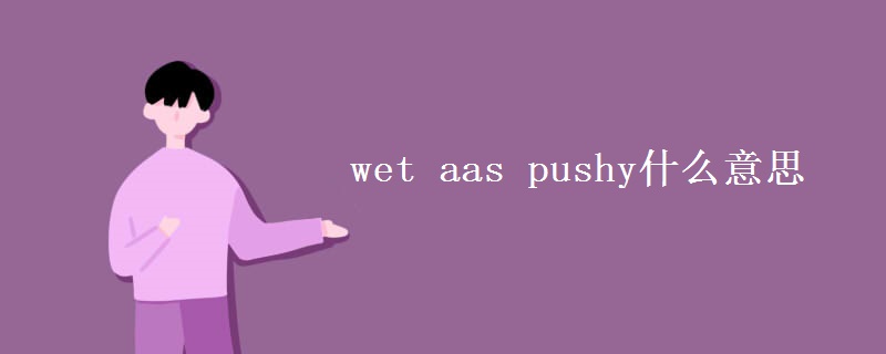 wet aas pushy什么意思 wet aas pushy什么意思