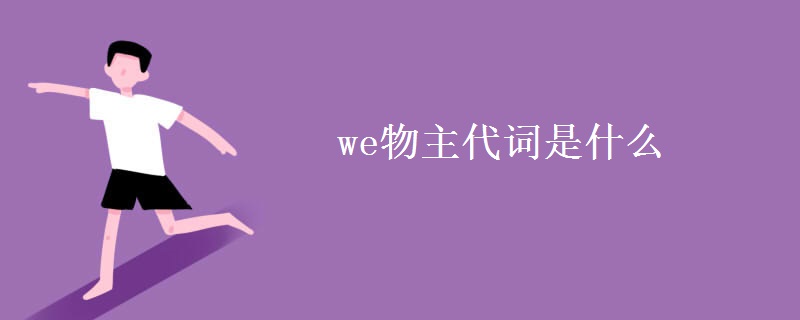we物主代词是什么