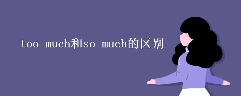 too much和so much的区别