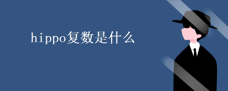 hippo复数是什么 hippo复数是什么