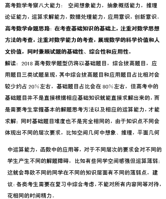 高考数学命题思路建议