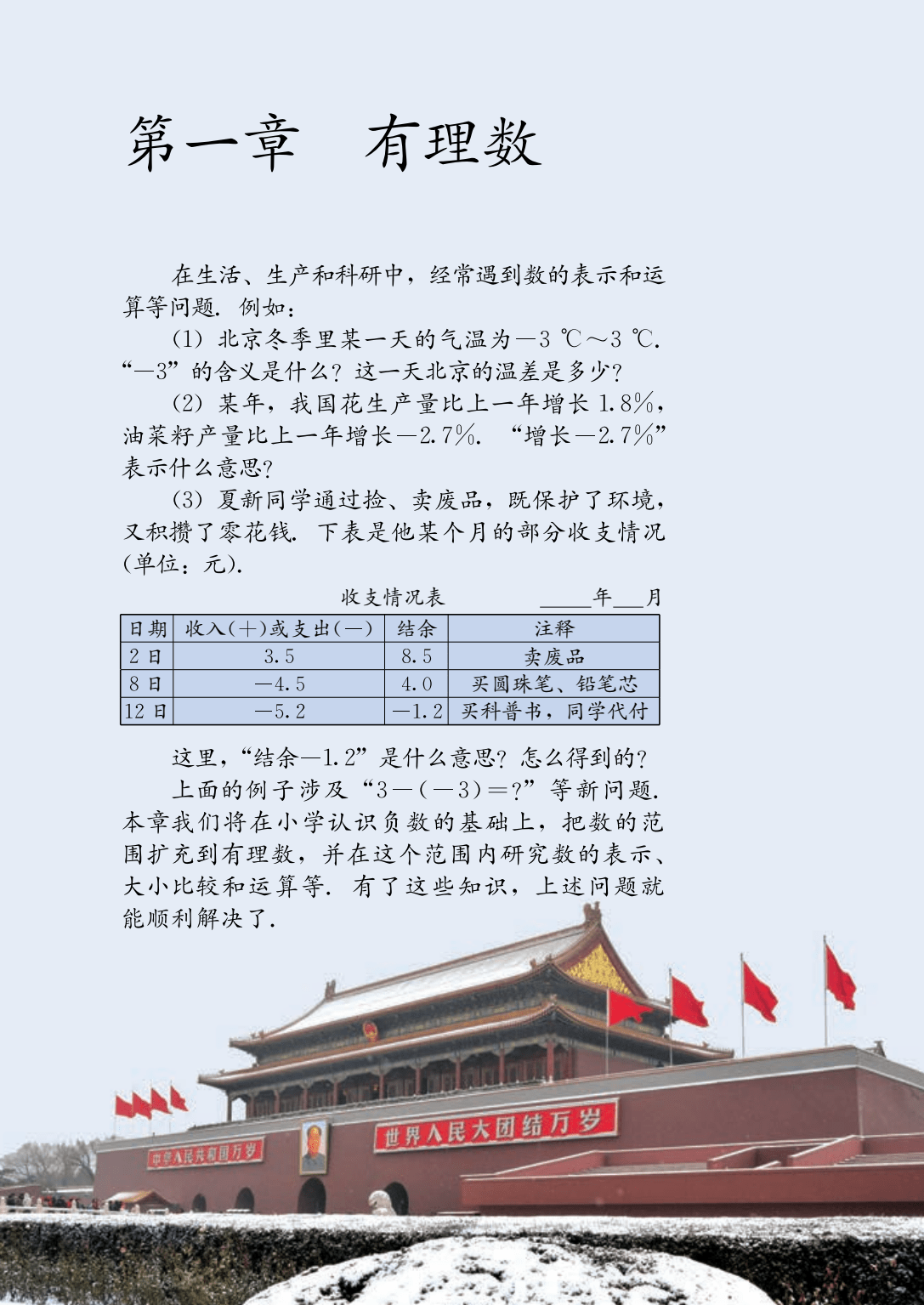 初一上册数学电子课本及学习内容有哪些