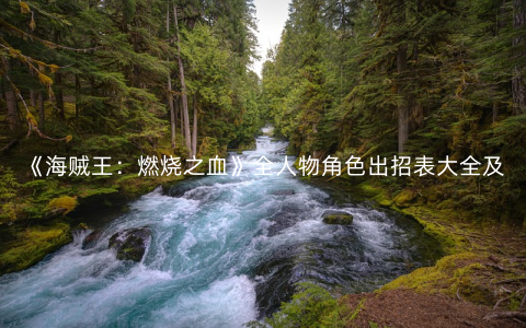《海贼王：燃烧之血》全人物角色出招表大全及打法攻略